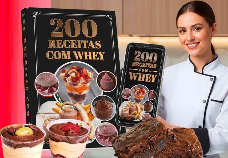Aplicativo 200 Receitas de Doces com Whey Protein