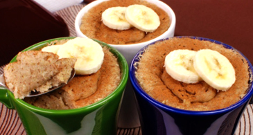 Bolo de Caneca com Banana e Whey